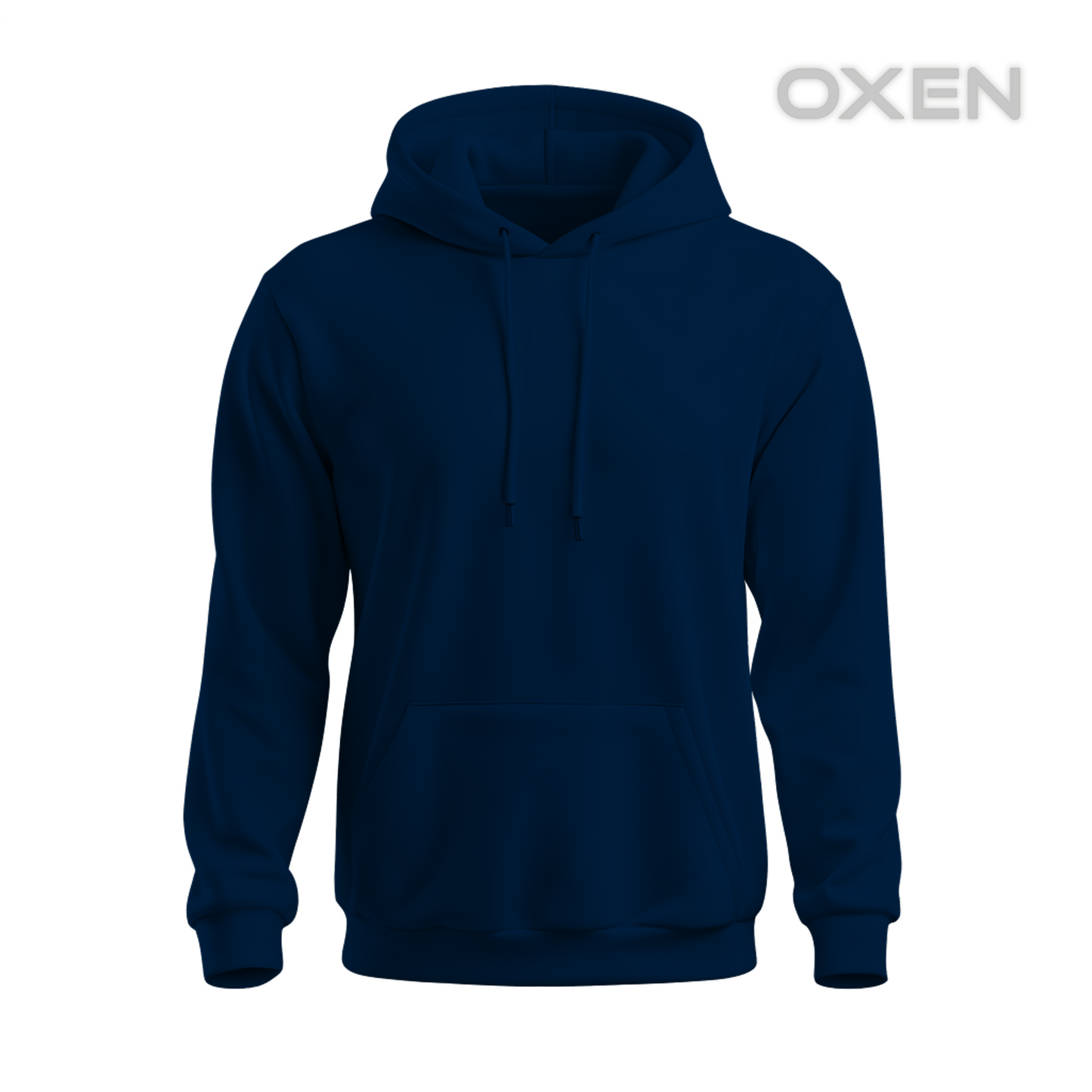 Classic Navy Blue Plain Hoodie