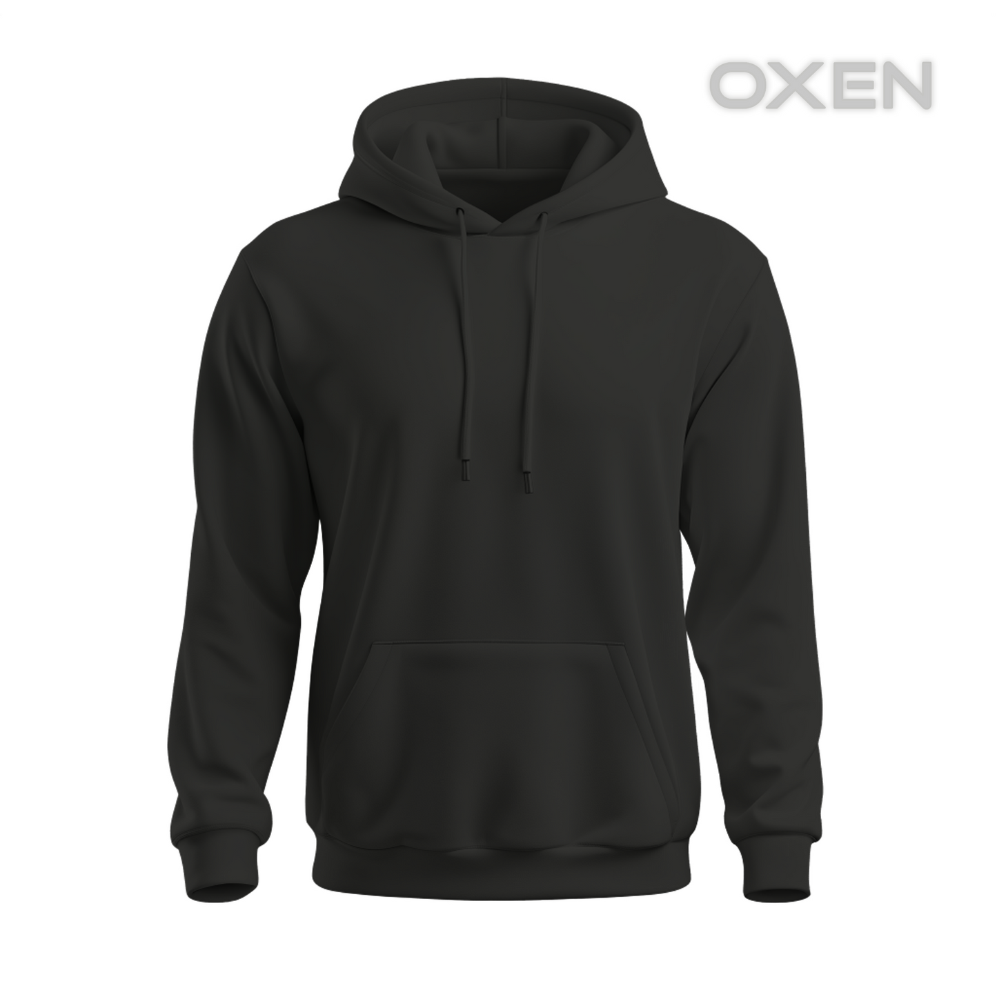 Classic Black Plain Hoodie