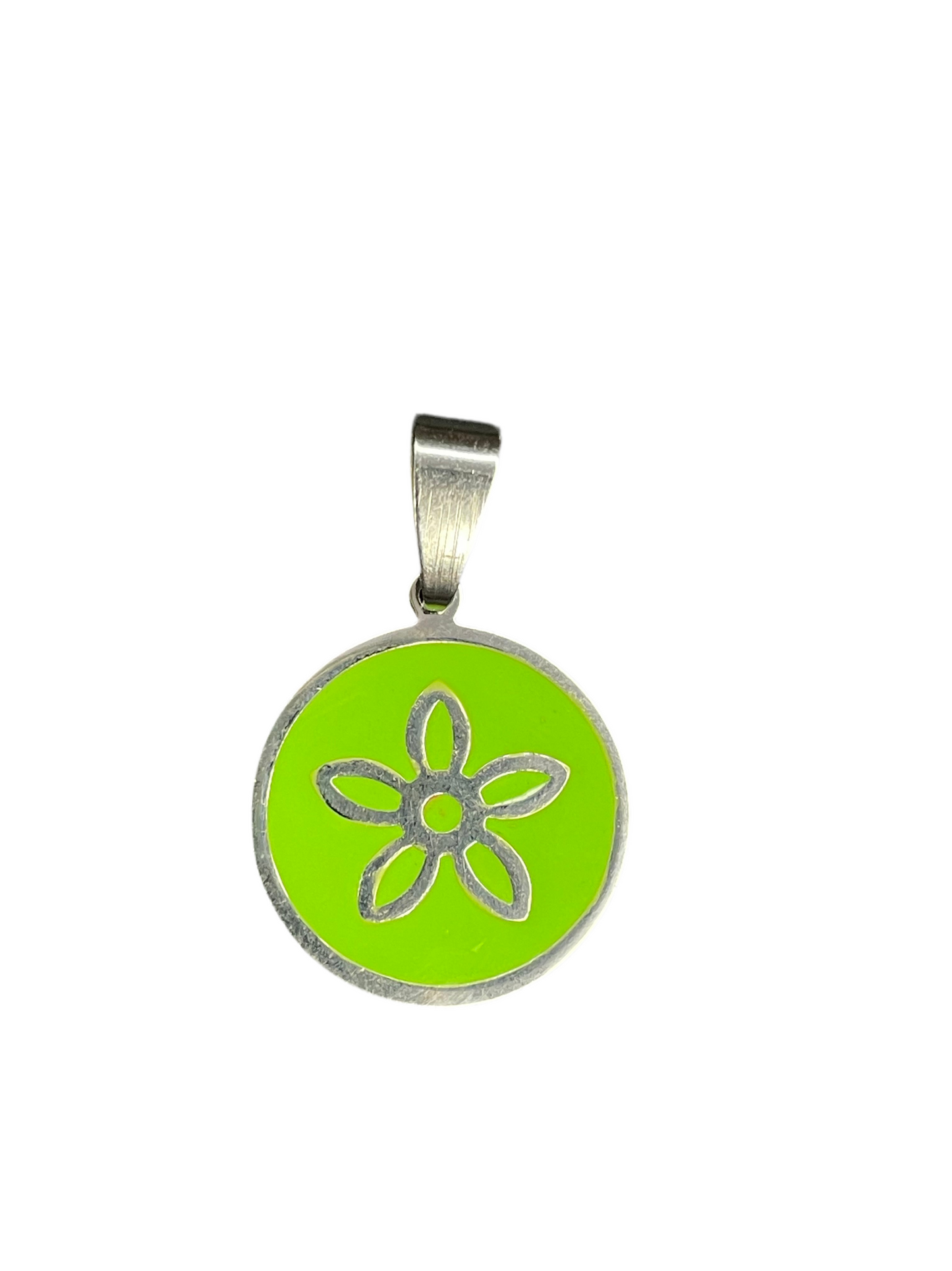 Floral Round Pendant Necklace