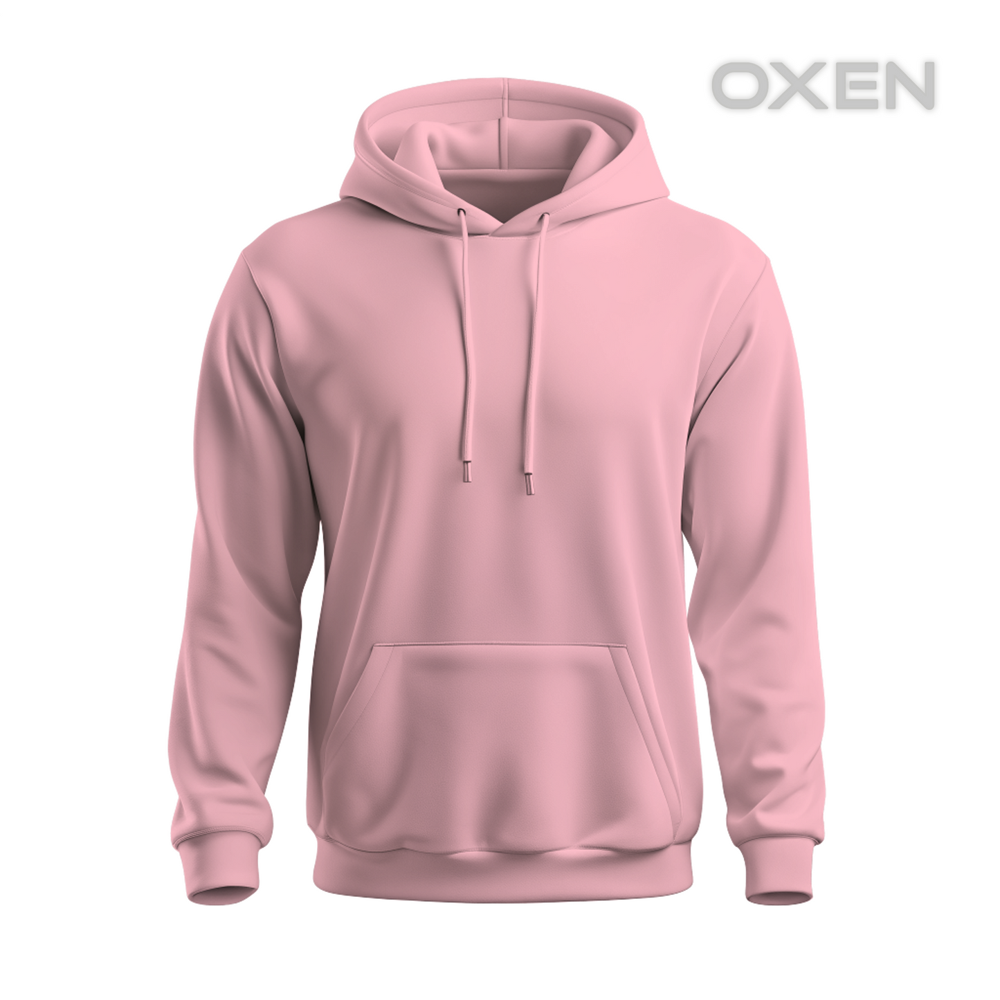 Classic Pink Plain Hoodie