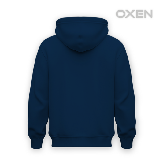 Classic Navy Blue Plain Hoodie